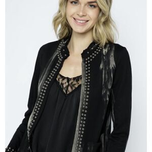 Vocal Tie-dye Jacket W/ Studs Med NWT